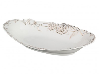 Фруктовница "софия: золотая роза" 38*20*6 см. под.упак. Porcelain Manufacturing (418-070) 