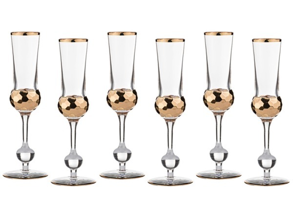 Набор бокалов для шампанского из 6 шт.150 мл.высота=24 см. Same Decorazione (103-499) 