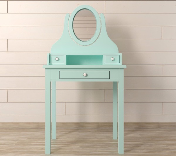 Туалетный столик с зеркалом "Adelina" в мятном цвете DM1038ETGM-ET