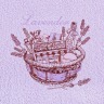 Полотенце махровое "лаванда",50*90 см. ,сиреневый, вышивка, 100% хлопок SANTALINO (850-330-53)