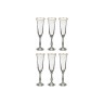Набор бокалов для шампанского "анжела" из 6 шт. 190 мл..высота=25 см. Crystalex Cz (674-498) 