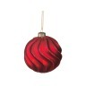 Декоративное изделие шар стеклянный диаметр=8 см. высота=9 см. цвет: красный Dalian Hantai (862-090) 