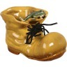 Кашпо "ботинок с лягушкой" длина=13 см высота=9 см (кор=36шт.) Hebei Grinding (180-066)