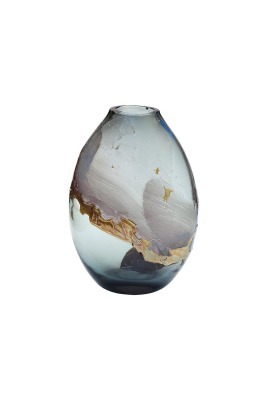 Ваза стеклянная цветная H28D13 (TT-00000694)