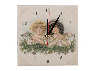 Часы "angels:рождество" 10*10 см. Ооо "глассмун" (354-820) 