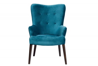 Кресло велюр сине-зел.71*80*102см, ножки т-кор - TT-00000548