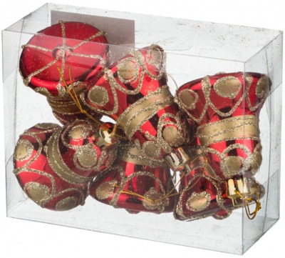 Декоративное изделие:набор колокольчиков из 6 шт. высота=6 см Polite Crafts&gifts (858-052) 