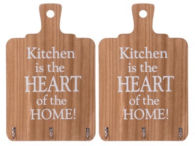 Вешалка настенная "кухня-сердце дома" 29*18,6 см. Polite Crafts&gifts (222-307) 