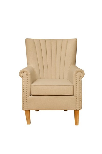 Кресло, ткань бежевая 79х79х100 см - TT-00000432
