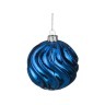 Декоративное изделие шар стеклянный диаметр=8 см. высота=9 см. цвет: синий (кор=96шт.) Dalian Hantai (862-092)