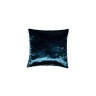 Подушка квадратная вельвет синий металлик 45х45 см - TT-00000775