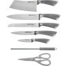 Набор ножей agness с силиконовыми ручками на пластиковой подставке, 8 пр. (кор=6набор.) Agness (911-509)