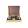 Набор из 3-х банок для сыпучих продуктов Dubai Gold/Silver - GI3482-00AL Giorinox