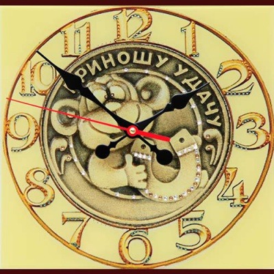 Картина Часы Удачное время с кристаллами Swarovski (1766)
