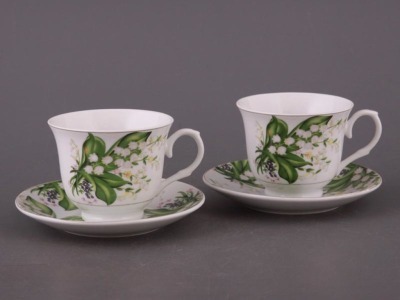 Чайный набор на 2 персоны 4 пр. 250 мл. Porcelain Manufacturing (389-139) 