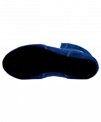 Обувь для самбо WS-3030, замша, синяя (161281)