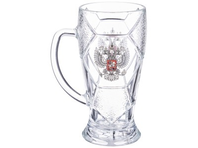 Кружка для пива "лига" "герб рф" объём 500 мл. без упаковки (381-633) 