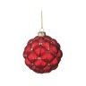 Декоративное изделие шар стеклянный диаметр=8 см. высота=9 см. цвет: красный Dalian Hantai (862-095) 