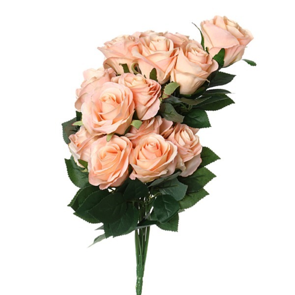 Цветок искусственный "букет роз"длина=50 см. (мал=10шт./кор=60шт.) Huajing Plastic (23-239)