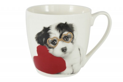 Кружка Собака с красным сердечком в подарочной упаковке - C-M336-04 Coro