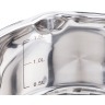 Кастрюля agness со сливом, силикон. держатели, 1,9 л диаметр=17 см высота=10 сm, нерж.сталь Agness (937-155)