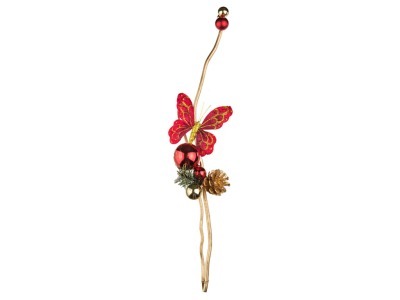 Изделие декоративное "бабочка красная с шарами" высота=50 см.без упаковки Polite Crafts&gifts (161-127) 