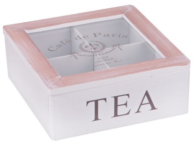 Шкатулка для чая  "caf? de paris" 18*18*7 см Polite Crafts&gifts (222-305) 