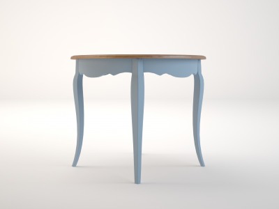Круглый голубой стол обеденный "Leontina" ST9352SB-ET