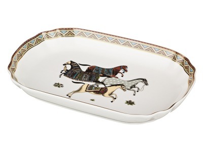 Блюдо-шубница "лошади" 25*17 см. Hangzhou Jinding (760-350) 