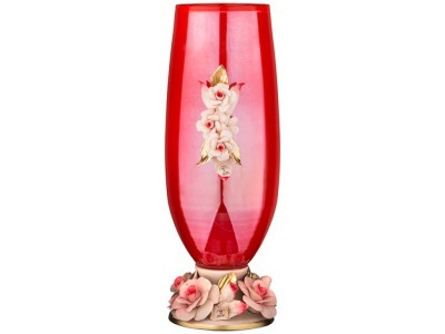 Декоративная ваза высота=38 см. White Cristal (647-712) 
