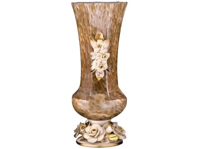 Декоративная ваза высота=38 см. White Cristal (647-713) 