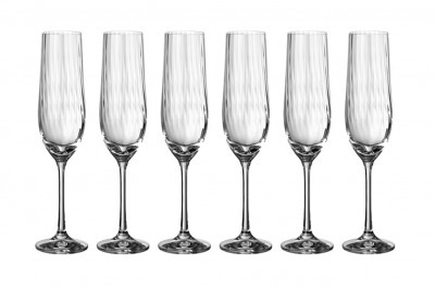 Набор бокалов для шампанского "Waterfall" 6 шт, 190 мл - TT-00008421