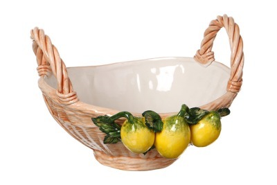 Фруктовница "корзина с лимонами" 28*26 см высота=19 см ORGIA (335-002)