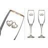 Набор бокалов из 2 шт д/шампанского с золотой каймой 150 мл. Оптпромторг Ооо (802-510625) 