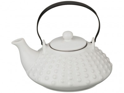 Заварочный чайник 800 мл.белый Hebei Grinding (470-297) 