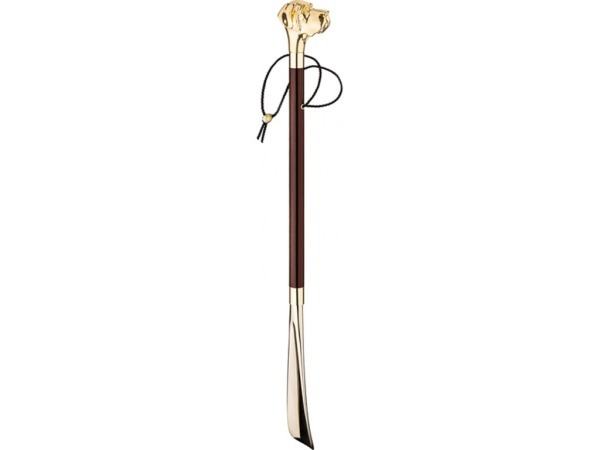 Ложка для обуви "лабрадор" золотая 7*4 см. длина=76 см. Walking Sticks (323-065) 