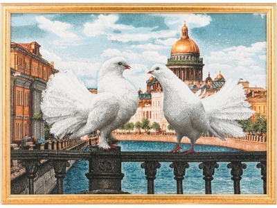 Гобеленовая картина "голуби" 51*37 см. Оптпромторг Ооо (404-859-19) 