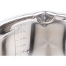 Кастрюля agness  со сливом, силикон. держатели, 3,9 л. диа=20 см. высота=12,5 см, нерж.сталь Agness (937-157)