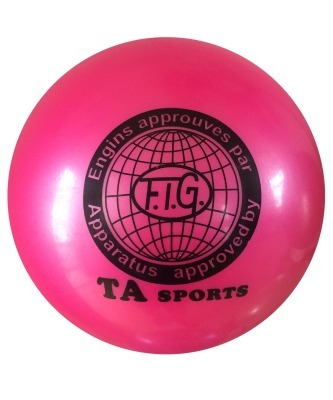 Мяч для художественной гимнастики RGB-101, 19 см, розовый (D-271224) 