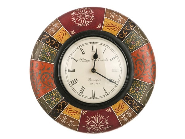 Часы "орнамент" диаметр=29 см. диаметр циферблата=15 см. Rural Craft (875-140) 