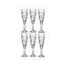 Набор бокалов для шампанского из 6 шт. "калипсо" 180 мл. высота=22 см. Bohemia Jihlava (663-122) 