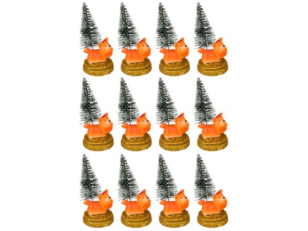 Комплект из 12-ти фигурок "собачка" 4*3,5*5 см. Chaozhou Fountains&statues (252-820) 