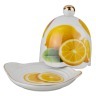 Лимонница с крышкой диаметр=10 см.высота=12 см. Porcelain Manufacturing (178-921) 