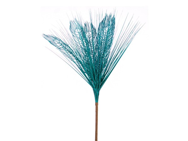 Изделие декоративное "перо павлина" высота=81 см. голубое Polite Crafts&gifts (241-1407) 