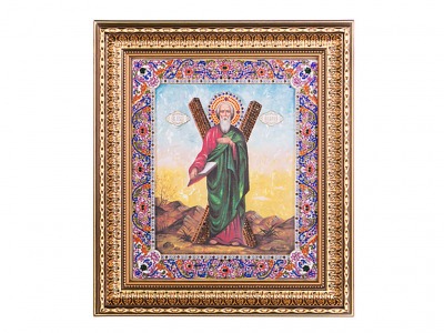 Икона "святой андрей первозванный" 42х37см, стразы (562-076-31) 