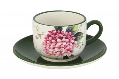 Чашка с блюдцем Цветы и птицы INFINITY ( INFEX-C005-FB-AL )