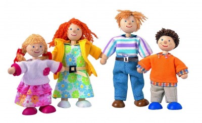 Деревянный игрушечный набор Кукольная семья (7142_Kon)