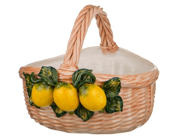 Изделие декоративное "корзина с лимонами" диаметр=33 см высота=28 см ORGIA (335-053)