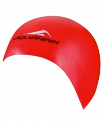 Шапочка для плавания AquaFeel Silicon CAP, силикон, 3046-40, красная (97387)