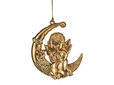 Ангел на месяце золото 8*7 см. Myco International (865-069) 